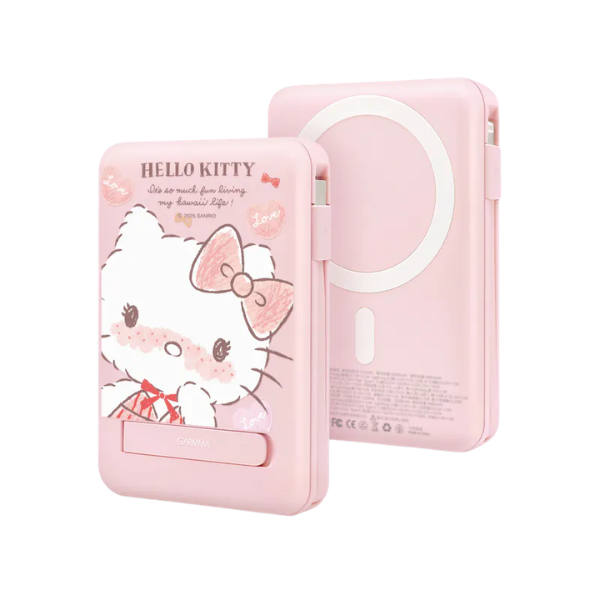 Garmma 永橙 Hello Kitty 磁吸帶線五合一行動電源【原裝行貨】