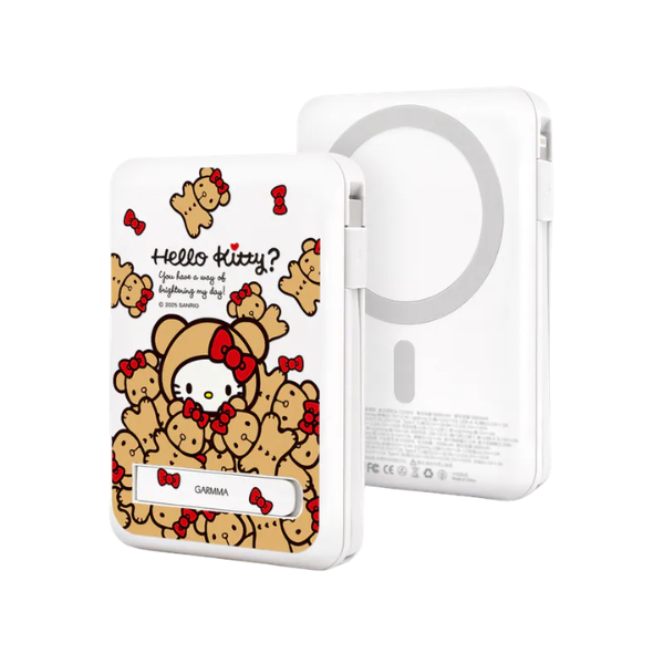 Garmma 永橙 Hello Kitty 磁吸帶線五合一行動電源【原裝行貨】