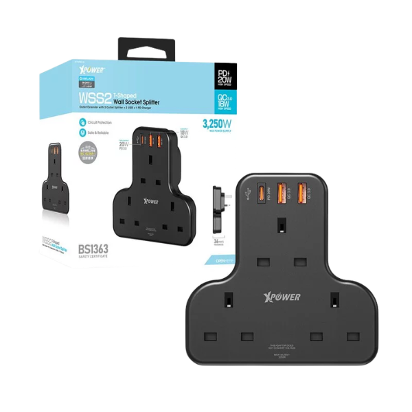 XPower WSS2 多功能T型萬能插蘇【原裝行貨】