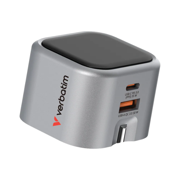 Verbatim GaN Charger 35W Foldable UK Plug 插牆式充電器 32350【原裝行貨】