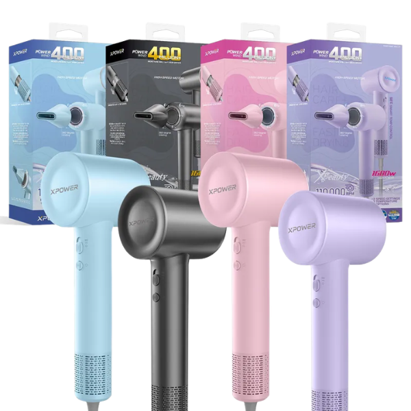 XPower POWERWIND 智能4億+水潤負離子護髮速乾風筒【原裝行貨】