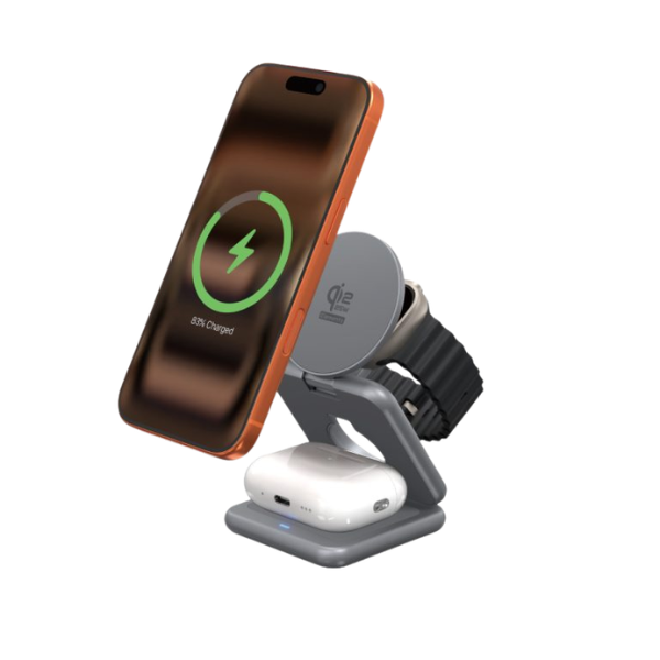 Elementz Mag Qi Fold 3合1磁吸式無線充電座 MQ-Fold 3【原裝行貨】