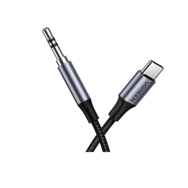 UGREEN - USB-C 轉 3.5mm 音訊線 1米 - 30633【原裝行貨】