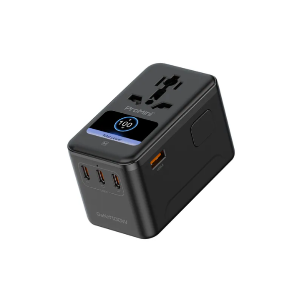 ProMini BTA100P UI顯示PD3.0 GaN 100W旅行插座【原裝行貨】