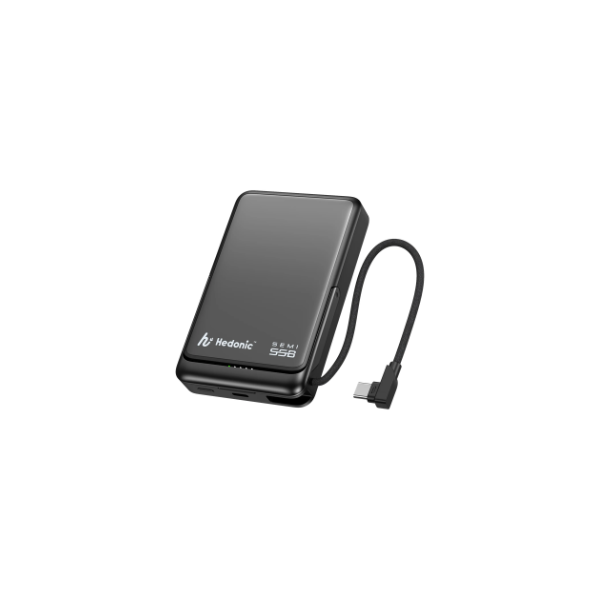 Hedonic 半固態磁吸 USB-C 內置線支架 10000mAh 行動電源 PD 3.0【原裝行貨】