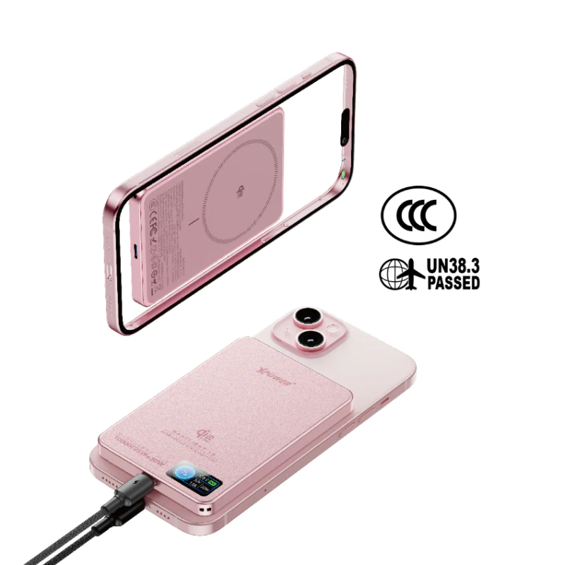 【3C可追溯二維碼】XPower MagFlight10 M17 半固態TFT彩屏顯示 QI2.2 25W/30W 10000mAh 磁吸行動電源【原裝行貨】