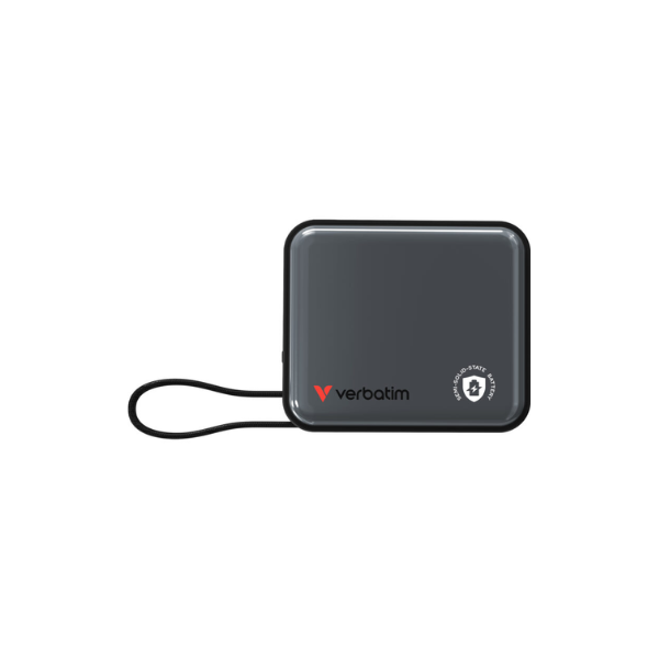 Verbatim SnapQub 10000mAh Qi2.2 L+C 半固態磁吸無線流動充電池 (Lightning +USB-C Cable)(3C認證+二維碼)【原裝行貨】