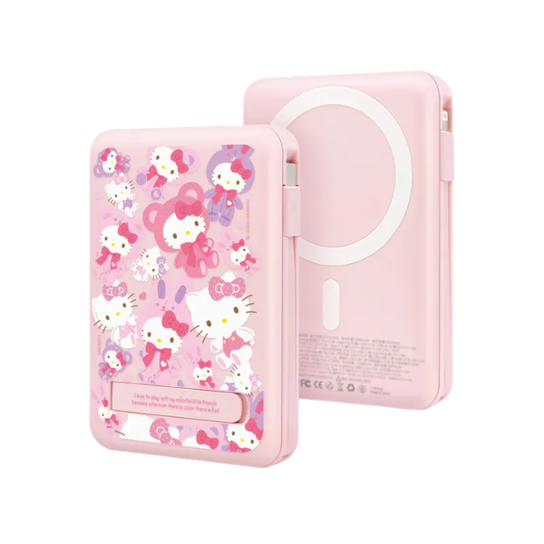 Garmma 永橙 Hello Kitty 磁吸帶線五合一行動電源【原裝行貨】