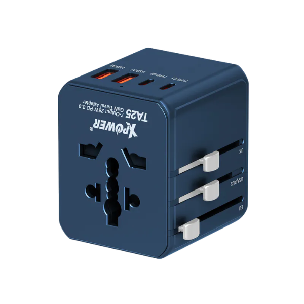 XPower TA25 7輸出 PD/PPS 25W Gan旅行充電器【原裝行貨】