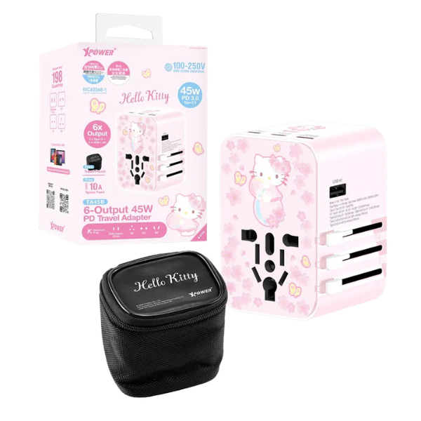 XPower x Sanrio TA45B 45W 6輸出 PD3.0/PPS旅行充電器【原裝行貨】