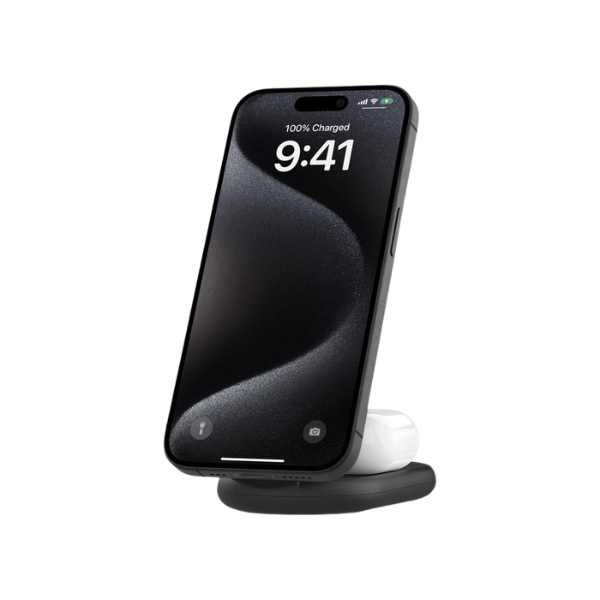 Belkin BoostCharge 2 合 1 15W Qi2 磁吸可摺疊無線充電器【原裝行貨】