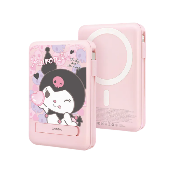 Garmma 永橙 Kuromi 磁吸帶線五合一行動電源【原裝行貨】