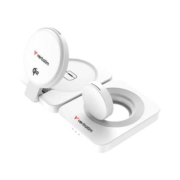 Verbatim Qi2 3-in-1 Wireless Charger 3合1無線充電器 67032/67033【原裝行貨】