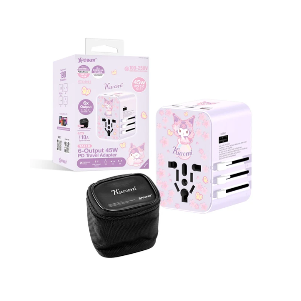 XPower x Sanrio TA45B 45W 6輸出 PD3.0/PPS旅行充電器【原裝行貨】
