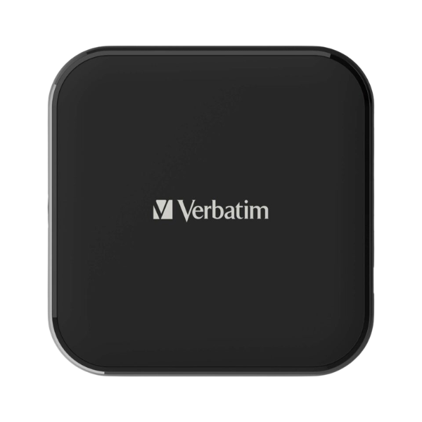 Verbatim 4端口150W PD & QC 3.0 GaN充電器 (附AC電源線+直立底座) 66910【原裝行貨】