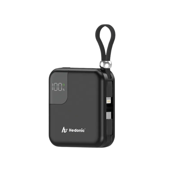 Hedonic 10000mah (38.5Wh) PD 3.0 22.5W Lightning & USB-C 流動充電池【原裝行貨】
