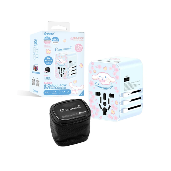 XPower x Sanrio TA45B 45W 6輸出 PD3.0/PPS旅行充電器【原裝行貨】