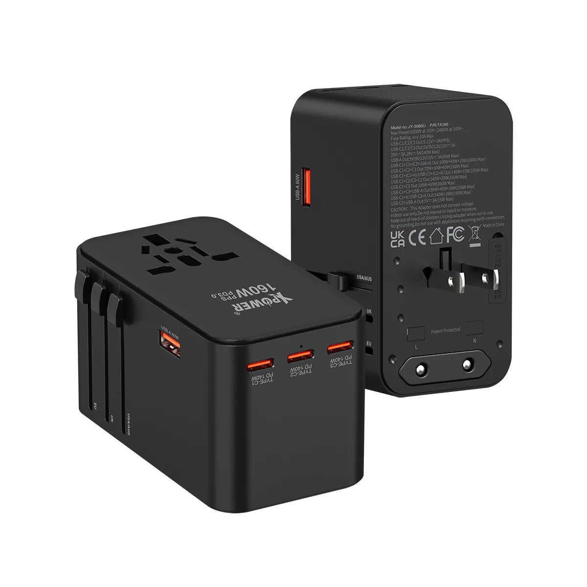 XPower TA160 160W 5輸出 PD 3.1/PPS Gan旅行充電器【原裝行貨】