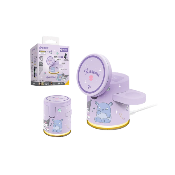 XPower x Sanrio GE1 Qi2迷你掌心5合1 MagCharge 15W磁吸無線充電座【原裝行貨】