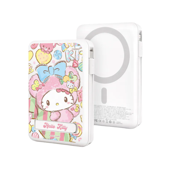 Garmma 永橙 Hello Kitty 磁吸帶線五合一行動電源【原裝行貨】