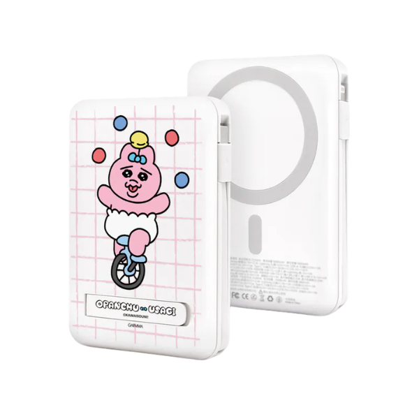 Garmma 永橙 Opanchu Usagi 底褲兔系列 磁吸五合一移動電源【原裝行貨】