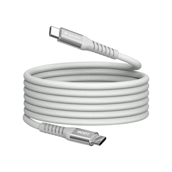 VERBATIM 100W USB-C 至 USB-C 磁吸充電傳輸線 31863/31854/31856/31857/31855【原裝行貨】