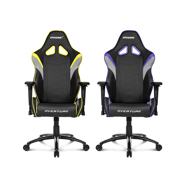 AKRacing Overture 人體工學高背電競椅 (黃色/紫色)【原裝行貨】