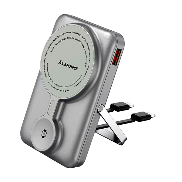 ALMOND BCM-10W (22.5W/22W) 自帶雙線 (C+L) 磁吸移動電源【原裝行貨】