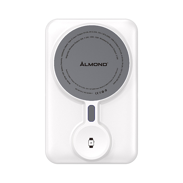 ALMOND BCM-10W (22.5W/22W) 自帶雙線 (C+L) 磁吸移動電源【原裝行貨】