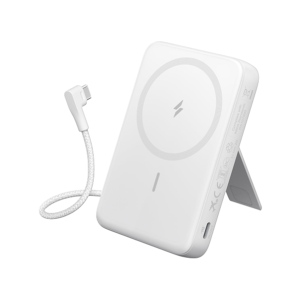 Anker Zolo Power Bank (10K, Magnetic, Built-In USB-C Cable) 磁吸無線充電行動電源 A1685【原裝行貨】