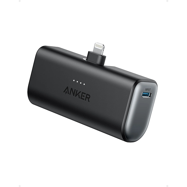 Anker Nano 5000mAh Power Bank (12W, Built-In Lightning Connector) 小型便攜行動電源 A1645【原裝行貨】