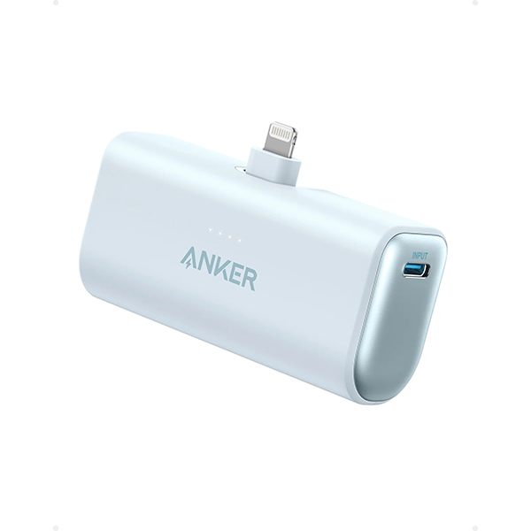 Anker Nano 5000mAh Power Bank (12W, Built-In Lightning Connector) 小型便攜行動電源 A1645【原裝行貨】