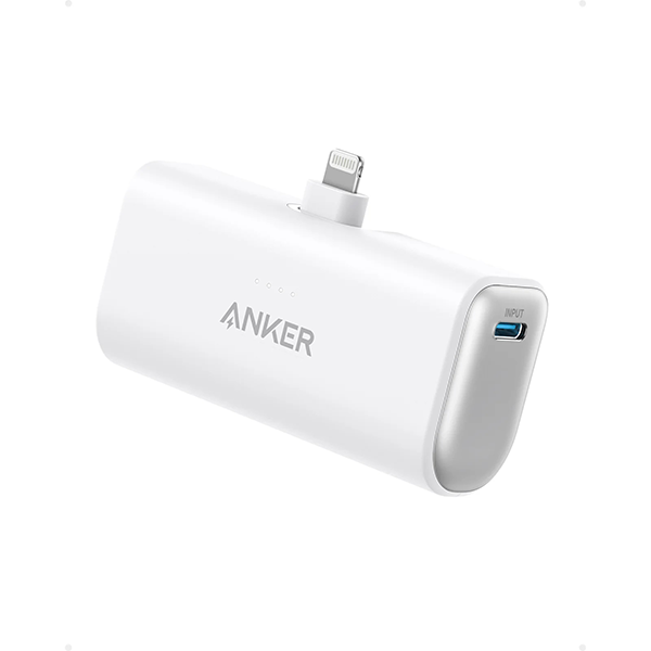 Anker Nano 5000mAh Power Bank (12W, Built-In Lightning Connector) 小型便攜行動電源 A1645【原裝行貨】