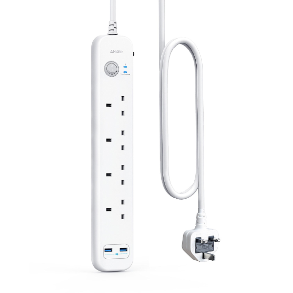 Anker PowerExtend USB 4 Strip 4 AC + 2 USB 拖板(A9141K21)【原裝行貨】