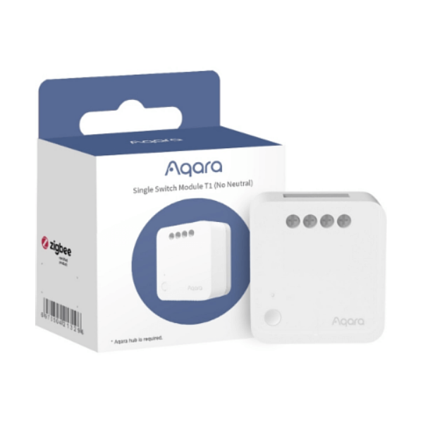 Aqara Single Switch Module T1 (No Neutral) 智能開關單控模組 (單火線)【原裝行貨】