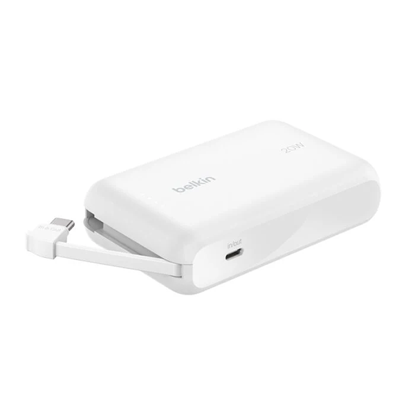 Belkin BoostCharge 內置USB-C線行動電源 10000mAh BPB021fq 3C認證【原裝行貨】