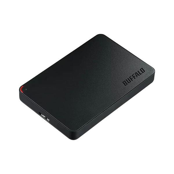 Buffalo 日本製 Ministation HD-PCFSU3-A 系列流動硬碟 - 1~5TB、黑色 (HD-PCFSA)【原裝行貨】