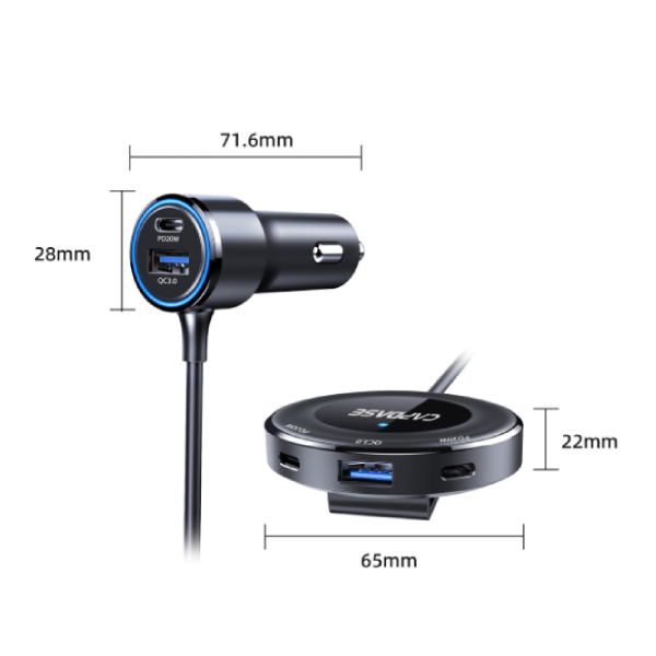 Capdase Quarterback F98M QC 3.0 / PD 3.0 Fast Charging 5-USB Car charger 點煙頭充電器 CA00-QB201【原裝行貨】