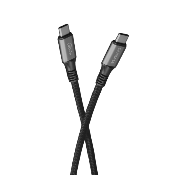 Capdase USB 4.0 METALLIC CC40G USB-C To USB-C 8K 40G 100W Sync and Charge Cable 1.2M HC00-30G1【原裝行貨】