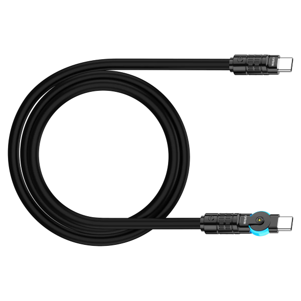 Capdase Rotary 旋轉頭 C to C 充電線 MET-CC60 USB-C To USB-C 60W Sync and Charge Cable 2M HC00-4211【原裝行貨】