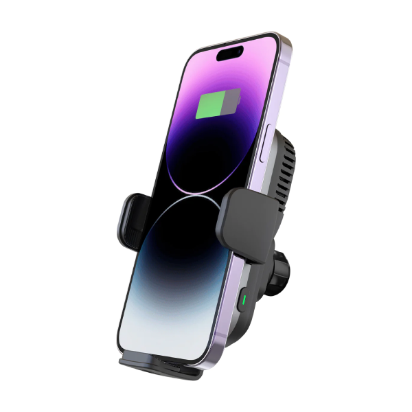 Capdase A-CM Power II 磁感冷凍自動開合無線充電手機夾 Ceramic Cooling Fast Wireless Charging Auto-Clamp Car Mount Telescopic Arm HR00-ACM2T01【原裝行貨】