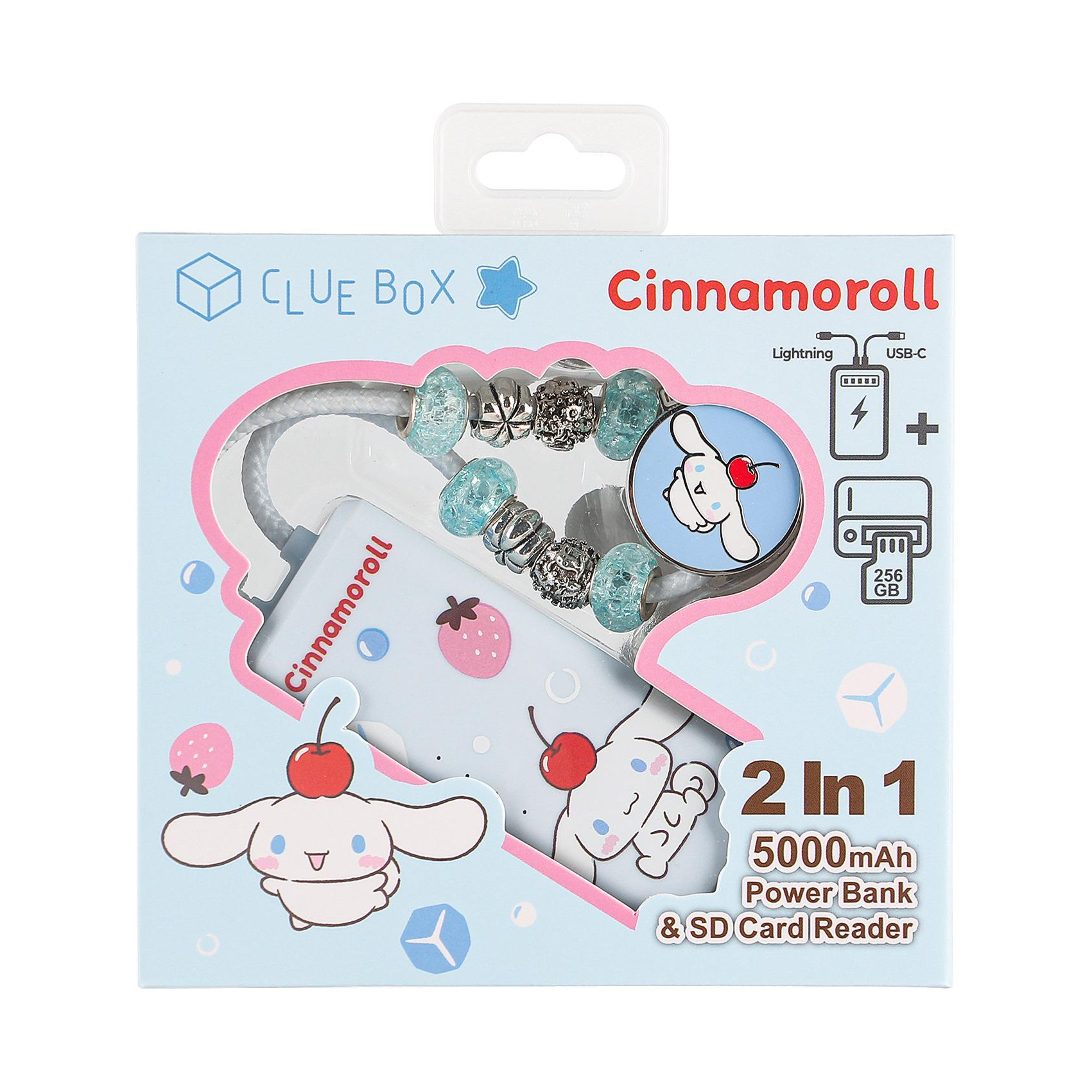 Clue Box x Sanrio characters 2-In-1 5000mAh 充電器 + SD讀卡器 CB-PBL3-CR