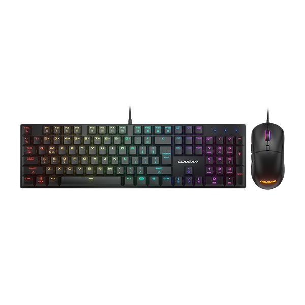 Cougar Combat 電競滑鼠機械軸鍵盤套裝 Mechanical Keyboard + Mouse combo set 【原裝行貨】