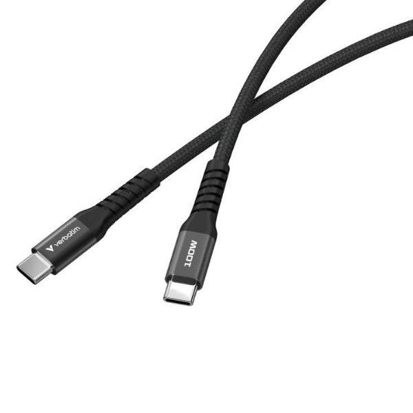 VERBATIM Magnetic 100W USB-C 至 USB-C 充電傳輸線 32410【原裝行貨】