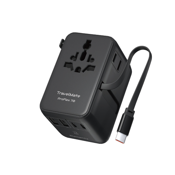 Elementz TravelMate ProFlex 70W Travel Adapter 旅行充電器 PT-W70H【原裝行貨】