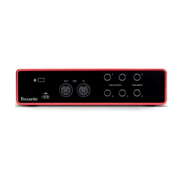 Focusrite Scarlett 4i4 USB-C Audio/MIDI Interface (4th Generation) 錄音介面【原裝行貨】