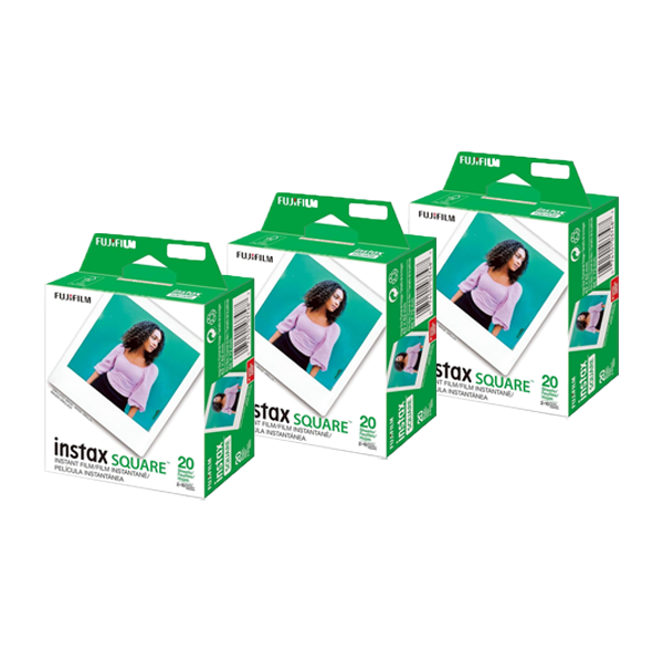 【免運費】Fujifilm Instax Square Film White 2-Pack 即影即有相紙 (3/5/10件裝)