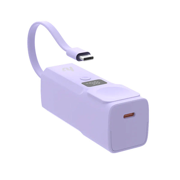 HEDONIC PD 3.0 20W 5000mAh 流動充電池 / 智能手錶+手機充電器 (黑色/紫色)【原裝行貨】