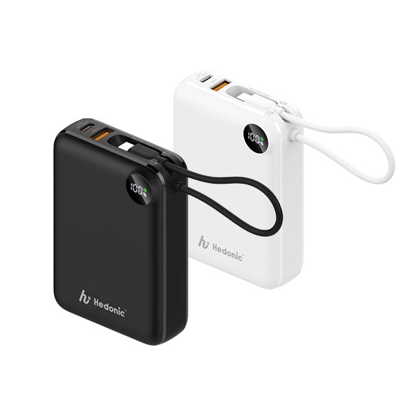 Hedonic PD 3.0 USB-C Cable 流動充電池 20000mAh (黑色/白色)【原裝行貨】