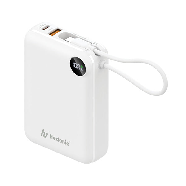 Hedonic PD 3.0 USB-C Cable 流動充電池 20000mAh (黑色/白色)【原裝行貨】